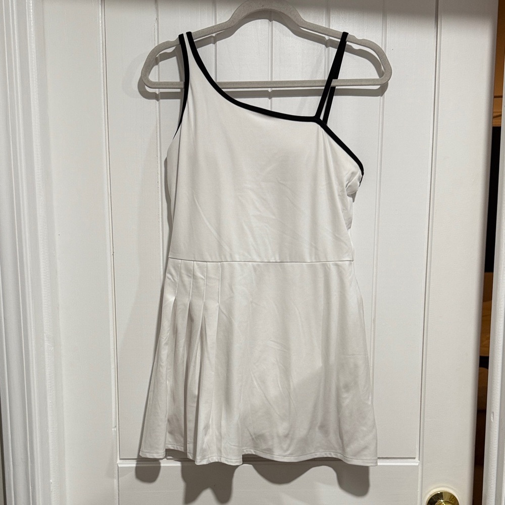 All in Motion White Top with Black Accents